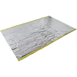 Nödtält Återanvändbart hopfällbart lätt PET-aluminiumfilm Termisk filt Överlevnadsskydd för vandring och camping