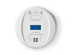 Nedis DTCTCO40WT, Kolmonoxid (CO), Hem, Trådlös, 85 dB, Akrylnitrilbutadienstyren (ABS), Ytmonterad
