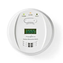 Nedis Kolmonoxid Alarm | Batteridriven | Batterilängd upp till: 5 år | Med paus knapp | Med testknapp | 85 dB | Vit