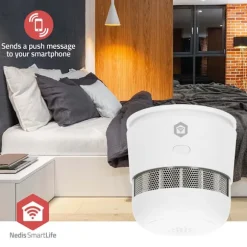 Nedis SmartLife Rökdetektor | Batteridriven | Givarlivscykel: 10 år | EN 14604 | Max. batteritid: 36 Månader | 85 dB | Vit | 1 st