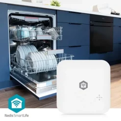 Nedis SmartLife Water Detector | Wi-Fi | Batteridriven | Förlängning ingår | Max. batteritid: 24 Månader | 80 dB | Vit