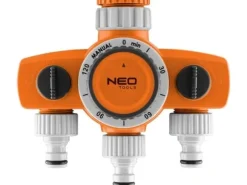 Neo Tools 3-ventilsfördelare, 2 utgångar med förregling, en med timer