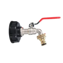 Nickelpläterad Mässingskran - 3/4 Tums, S60x6