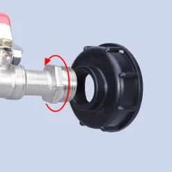 Nickelpläterad Mässingskran - 3/4 Tums, S60x6