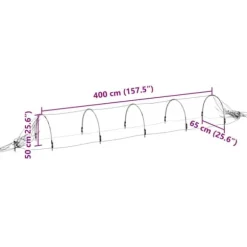 Nättunnlar i glasfiber och PP - 2-pack för växtskydd | Storlek: 1,5x5 m