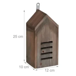 Nyckelpigshus, 25x12x10 cm, Brun, Trä