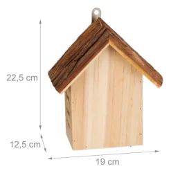 Nyckelpigshus, 22,5x19x12,5 cm, Natur