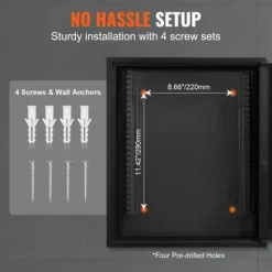 100-nyckelskåp med justerbara ställ och färgglada nyckelbrickor för enkel nyckelhantering.