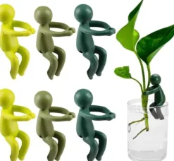 OBOSOE 6 St. Växtstöd – Stöd för Sticklingar, Skott och Växtstjälkar, Växthållare & Växtklämmor för Förökning och Inomhusträdgård