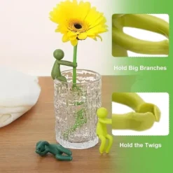 OBOSOE 6 St. Växtstöd – Stöd för Sticklingar, Skott och Växtstjälkar, Växthållare & Växtklämmor för Förökning och Inomhusträdgård