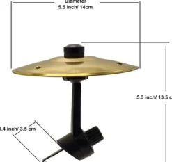 OBOSOE Bildekoration med Cymbal – Bilens Luftventil Dekoration som Skapar Roliga Ljud