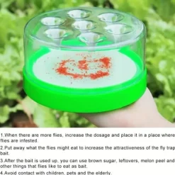 OBOSOE Effektiv Flugfälla – Återanvändbar Flugfångare för Hem, Trädgård & Restaurang