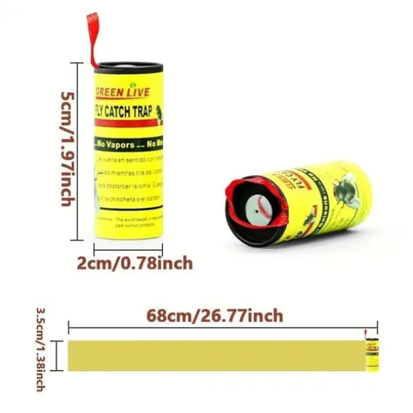 OBOSOE Flugfälla flugfångare flugpapper rulle 20-pack