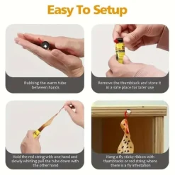 OBOSOE Flugfälla flugfångare flugpapper rulle 20-pack