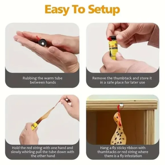 OBOSOE Flugfälla flugfångare flugpapper rulle 20-pack