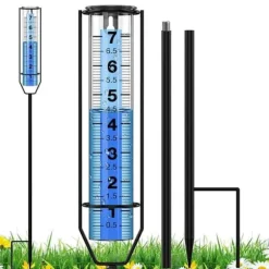 OBOSOE Frosttålig Regnmätare i Klar Plast – Perfekt för Trädgården