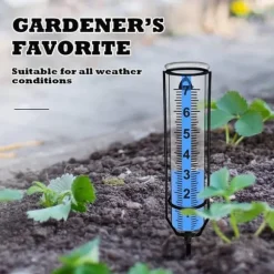 OBOSOE Frosttålig Regnmätare i Klar Plast – Perfekt för Trädgården