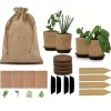 OBOSOE Grönsaksodlingsset - Mångsidiga Trädgårdspåsar i Komplett Kit för Trädgårdsplantering