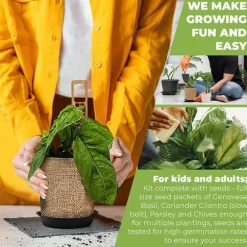 OBOSOE Grönsaksodlingsset - Mångsidiga Trädgårdspåsar i Komplett Kit för Trädgårdsplantering