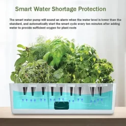 OBOSOE Hydroponisk Odlingssystem – Inomhus Trädgård med LED-växtljus & 16H Smart Timer