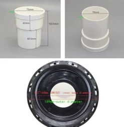 OBOSOE IBC-tanklock med nylonfilter 165mm | Vattentankslock med tvättbart filter | För regnvattentankar & vattenlagring