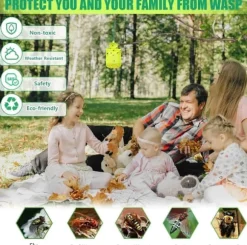 OBOSOE 2-pack Flugfälla / Getingfälla Utomhus – Återanvändbar fluginfångare med Bete för Getingar, Flugor & Fruktflugor