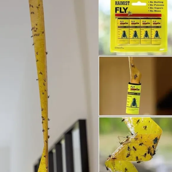 OBOSOE 20-pack Flugfälla flugfångare flugpapper rulle