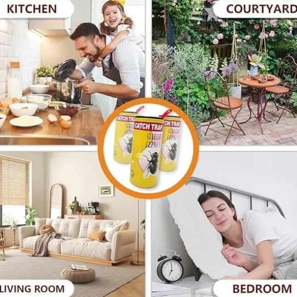 OBOSOE 20-pack Flugfälla flugfångare flugpapper rulle