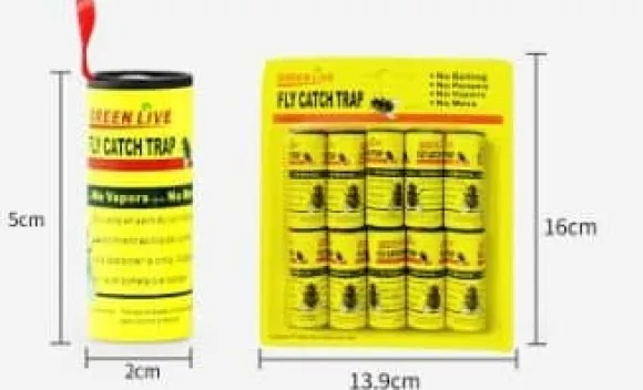 OBOSOE 20-pack Flugfälla flugfångare flugpapper rulle