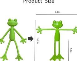 OBOSOE 5-pack Groda Växtstöd, Söt Grodväxtställ Krukhållare för Inomhus & Utomhus Dekoration