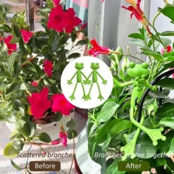 OBOSOE 5-pack Groda Växtstöd, Söt Grodväxtställ Krukhållare för Inomhus & Utomhus Dekoration