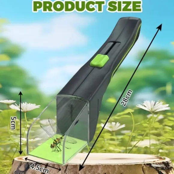OBOSOE 2-Pack Insektsfångare & Spindelfångare – Fälla för Att Fånga och Observera Insekter, Getingar, Fjärilar & Spindlar