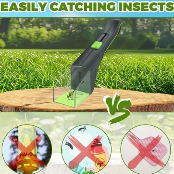 OBOSOE 2-Pack Insektsfångare & Spindelfångare – Fälla för Att Fånga och Observera Insekter, Getingar, Fjärilar & Spindlar