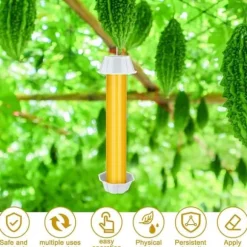 OBOSOE 4-pack Klibbiga Flugfälla flugfångare för Inomhus & Utomhus – Självhäftande Fällor mot Flugor & Mygg