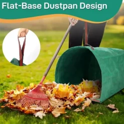 OBOSOE 2-Pack Trädgårdssäckar 150L – Hopfällbara Lövsäckar, Återanvändbara Tunga Säckar för Löv, Gräs