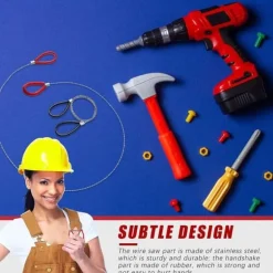 OBOSOE 2-pack Trådsåg för grenar – Portabel Överlevnadsverktyg för Camping och Nödsituationer