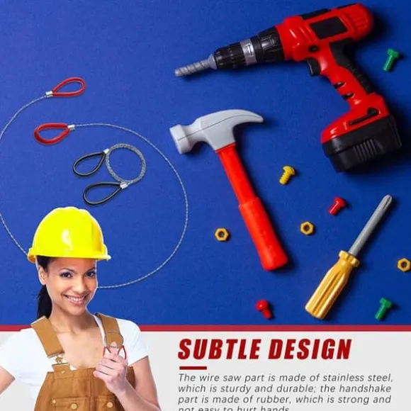 OBOSOE 2-pack Trådsåg för grenar – Portabel Överlevnadsverktyg för Camping och Nödsituationer