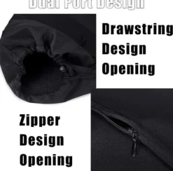 OBOSOE 2-pack uppsamlingspåsar med dragsko för lövblåsare – praktiska påsar för löv och trädgårdsavfall