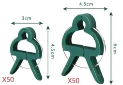 OBOSOE 100-pack Växtklämmor/Växtklämmor för Spaljé