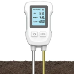 OBOSOE pH-mätare och Fuktmätare för Jord – Digital Jordtestare med Dubbel Sensor för Krukväxter & Trädgård