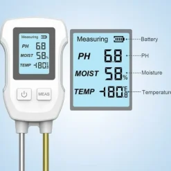 OBOSOE pH-mätare och Fuktmätare för Jord – Digital Jordtestare med Dubbel Sensor för Krukväxter & Trädgård