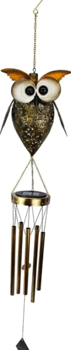 OBOSOE Solpowerad Ugglelykta - Dekorativ Utomhuslykta för Trädgård & Gräsmatta | Autoladdande Hängande Dekoration | Energisnål LED-belysning