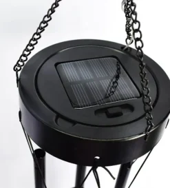 OBOSOE Solpowerad Uggle-Vindspel - 100 cm Vattentät Aluminium/Järn Vindklocka | Fjärran Hängdekoration för Trädgård & Utomhus