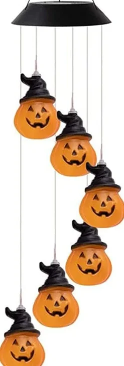 OBOSOE Solpumpalyktor med Vindspel - Färgskiftande LED till Utomhusbruk | Perfekt Present till Mormor