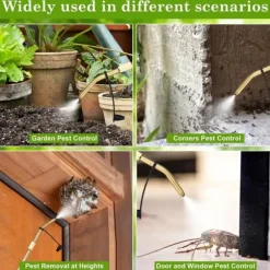 OBOSOE Spridare för Diatomitjord – Pulver Spruta / Duster Sprayer för Trädgård & Hem, Perfekt för Organisk Odling