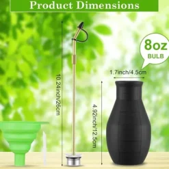 OBOSOE Spridare för Diatomitjord – Pulver Spruta / Duster Sprayer för Trädgård & Hem, Perfekt för Organisk Odling