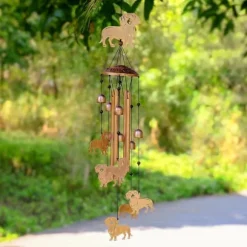 OBOSOE Tax Vindspel för Utomhusbruk – Metall Wind Chimes, Trädgårdsdekoration & Gåva för Hundälskare