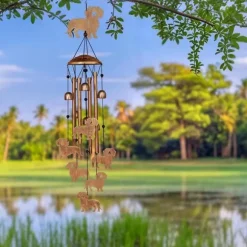 OBOSOE Tax Vindspel för Utomhusbruk – Metall Wind Chimes, Trädgårdsdekoration & Gåva för Hundälskare
