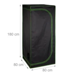 Odlings tält, 200x240x120 cm, Svart