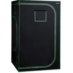 Odlings tält, 120x120x200 cm, Svart, Reflekterande Mylar, Inomhusodling